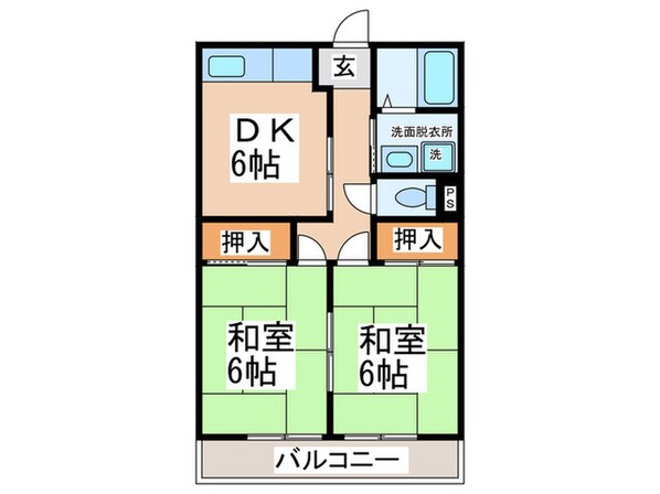 ヒルサイドスクエアの物件間取画像